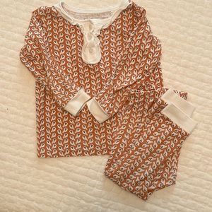 Lila and Hayes Halloween pajamas